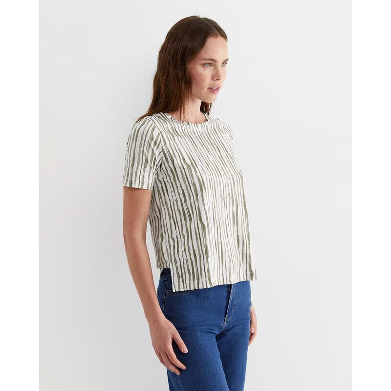 Sportscraft Tina Stripe SS Merc Tee image number 6